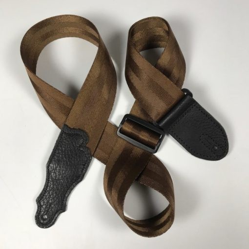 Franklin 2" The Aviator Seat Belt Guitar Strap - Brown