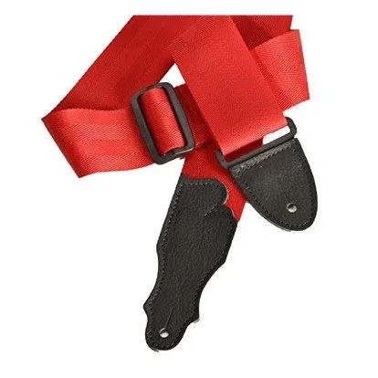 Franklin 2" The Aviator Seat Belt Guitar Strap - Red