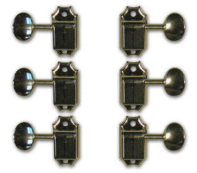 Rickenbacker Part 00564 - Vintage Deluxe Machine Head Set Short S