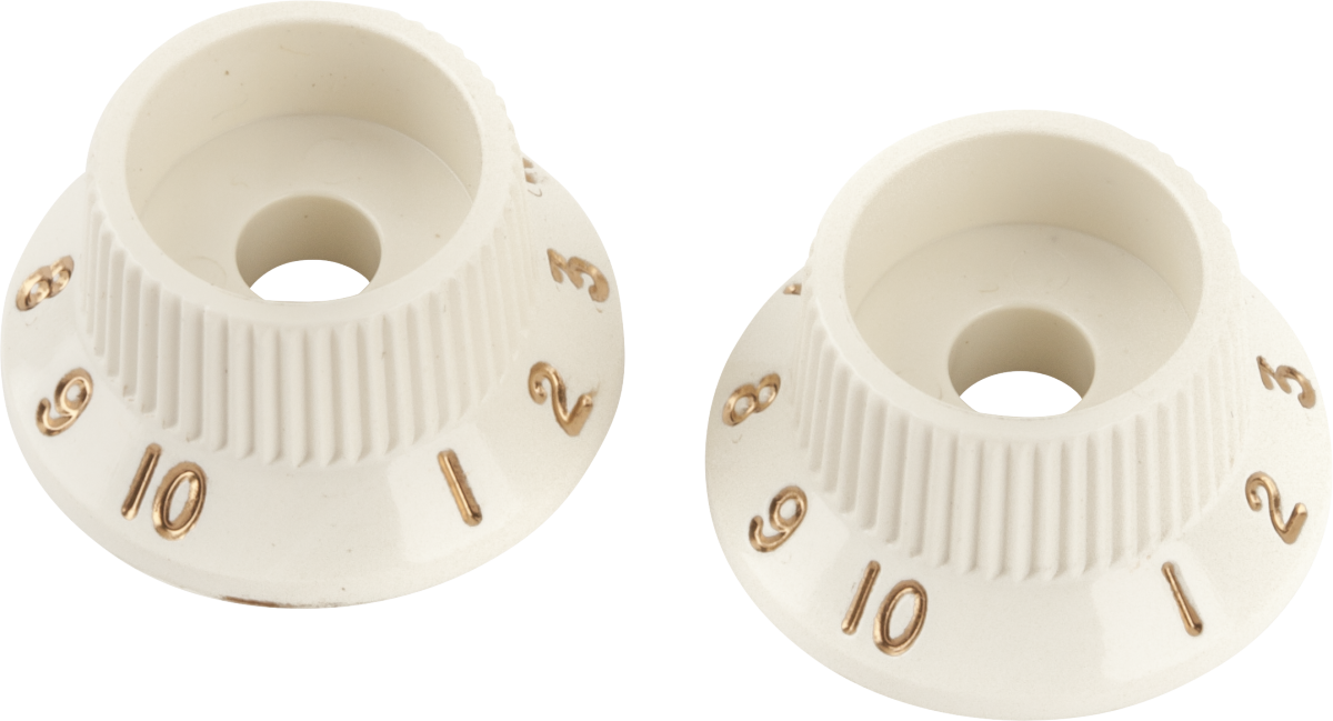 Fender Stratocaster S-1™ Switch Knobs, Parchment (2)