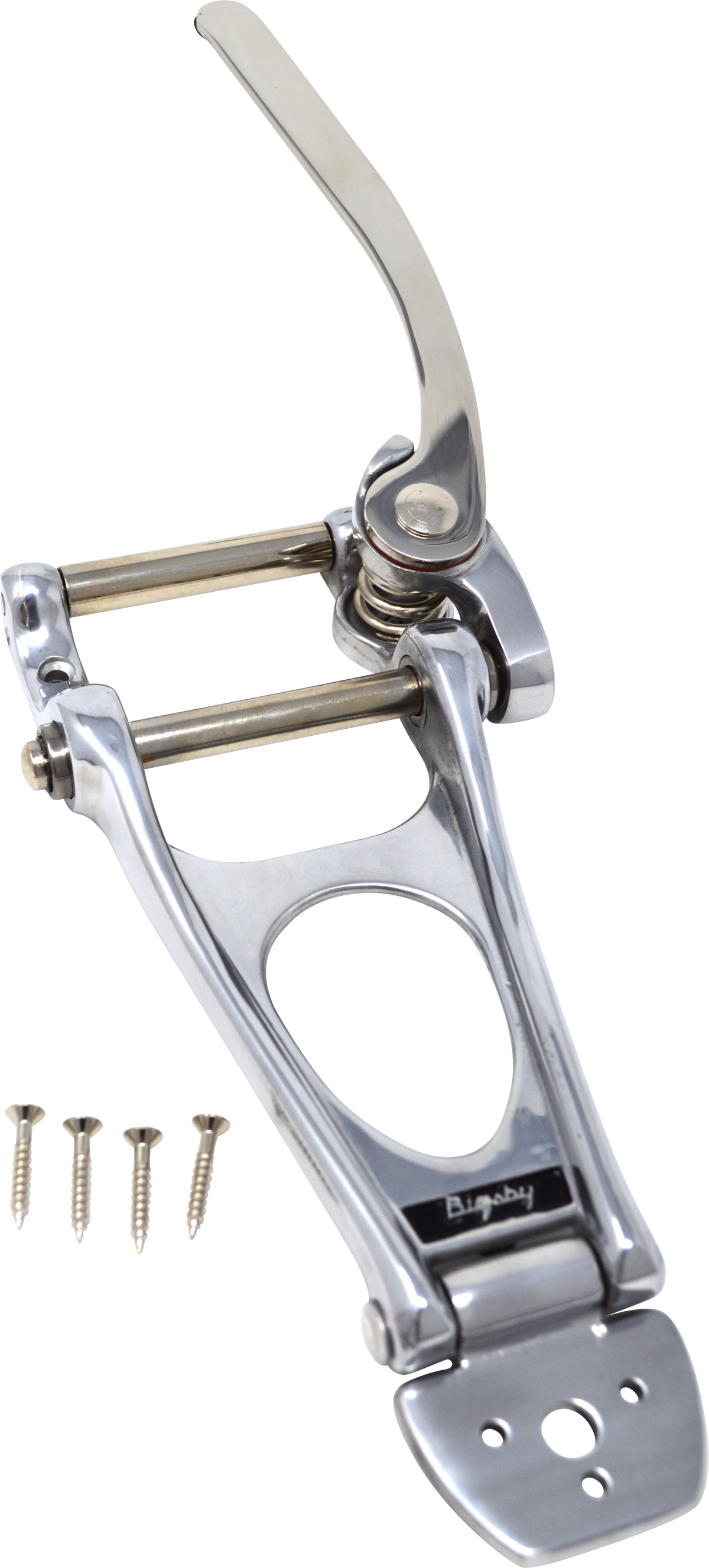 Bigsby B12 Vibrato Tailpiece with Tension Bar, Polished Aluminium