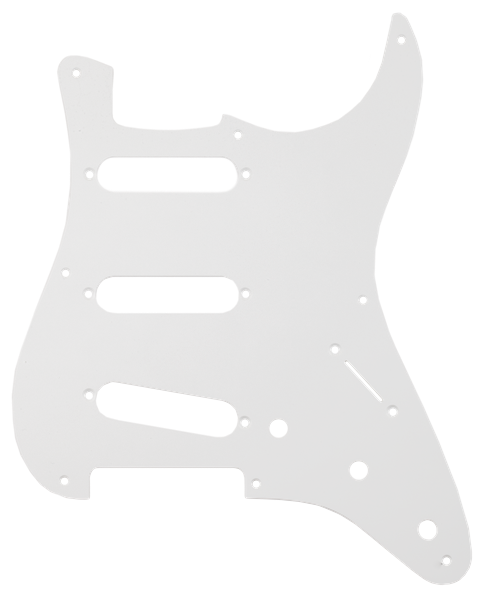 Fender Pure Vintage Pickguard, '56/'59 Stratocaster, 8-Hole Mount, Eggshell, 1-Ply