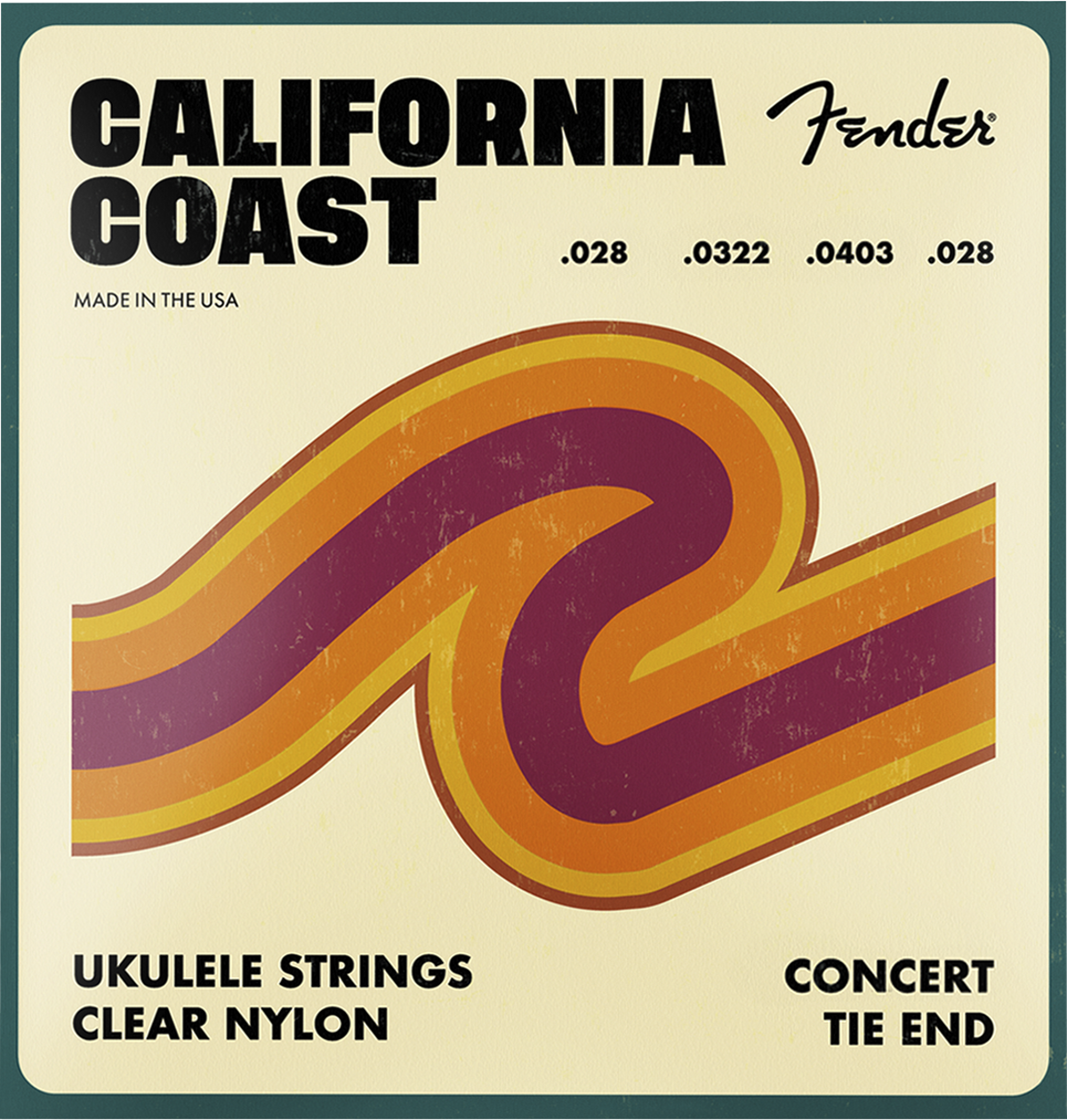 Fender California Coast Concert Ukulele Strings