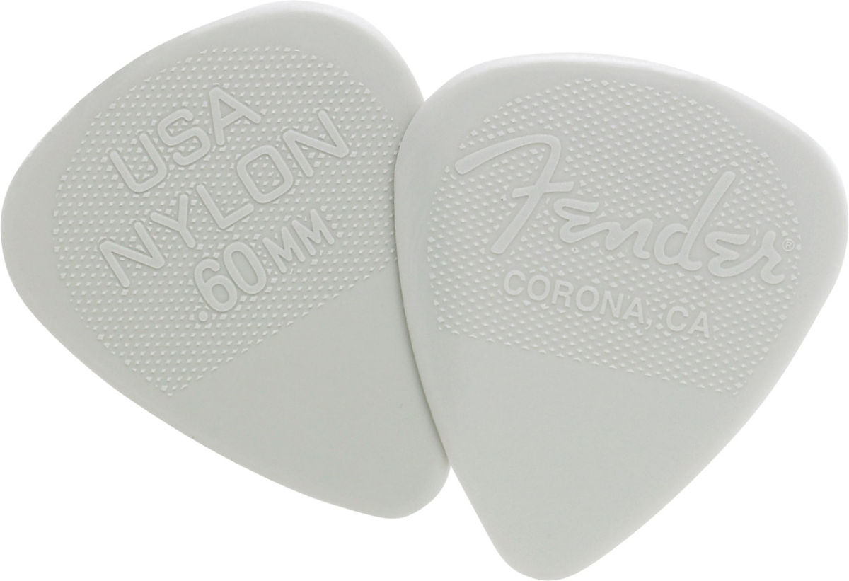 Fender Nylon Plectrums, 351 Shape 0.6mm (12 Pack)
