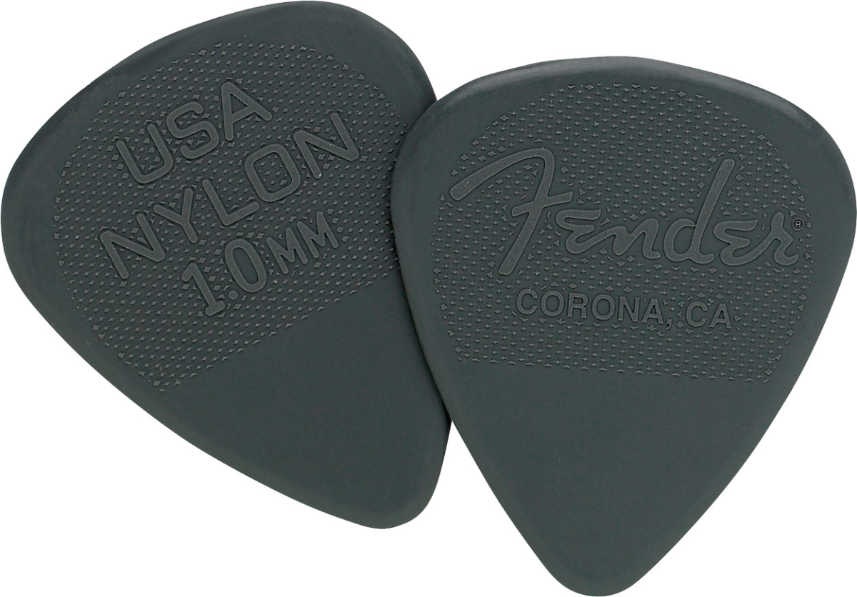 Fender Nylon Plectrums, 351 Shape 1mm (12 Pack)