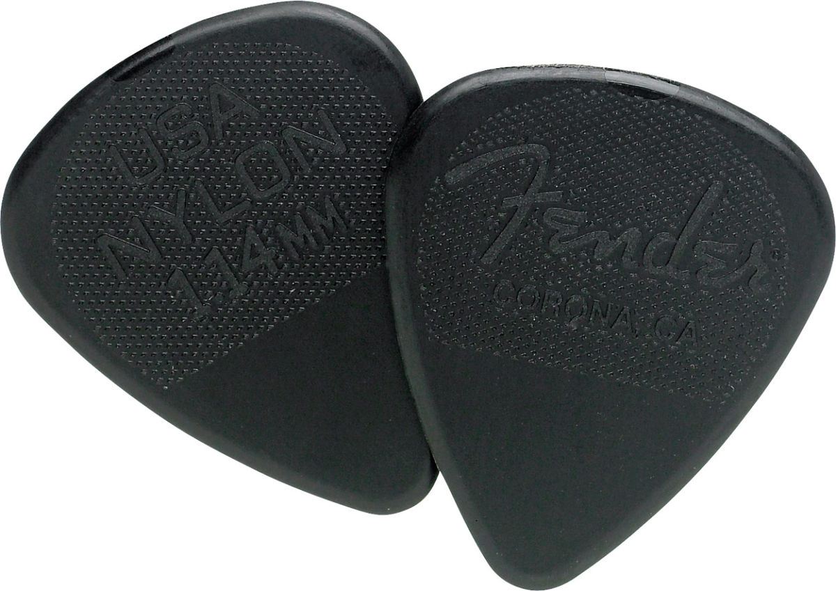 Fender Nylon Plectrums, 351 Shape 1.14mm (12 Pack)