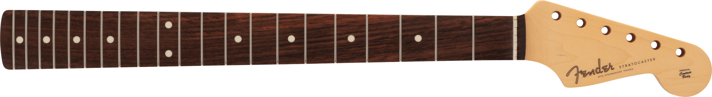 Fender Made in Japan Traditional II 60's Stratocaster Neck, 21 Vintage Frets, 9.5" Radius, U Shape, Rosewood