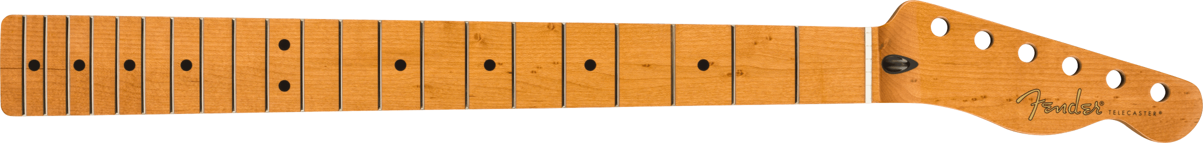 Fender Roasted Maple Telecaster Neck, 21 Narrow Tall Frets, 9.5", Maple, C Shape