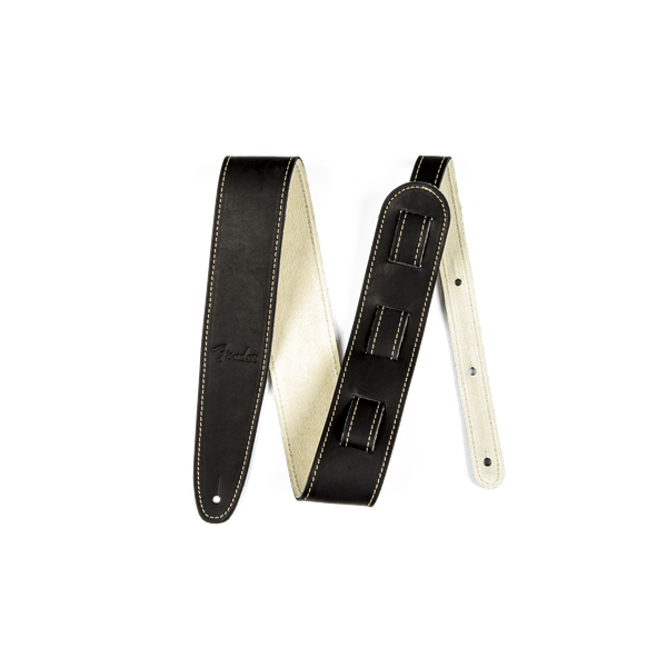 Fender Ball Glove Leather Strap, Black, 2.5"