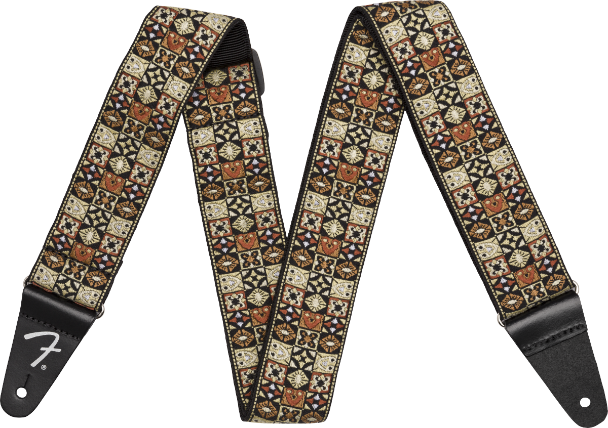 Fender Festival Strap, Tan Mosaic, 2"