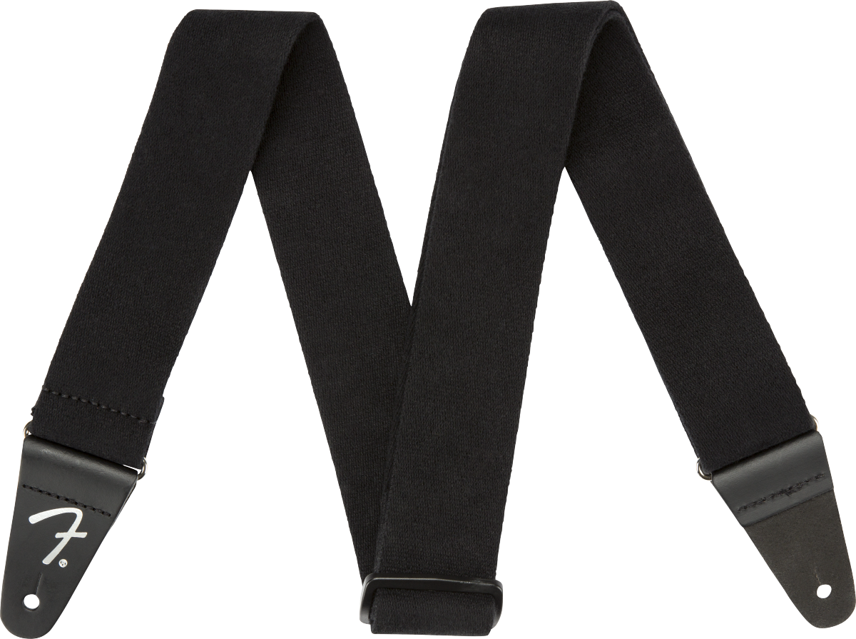 Fender SuperSoft Strap, Black, 2"