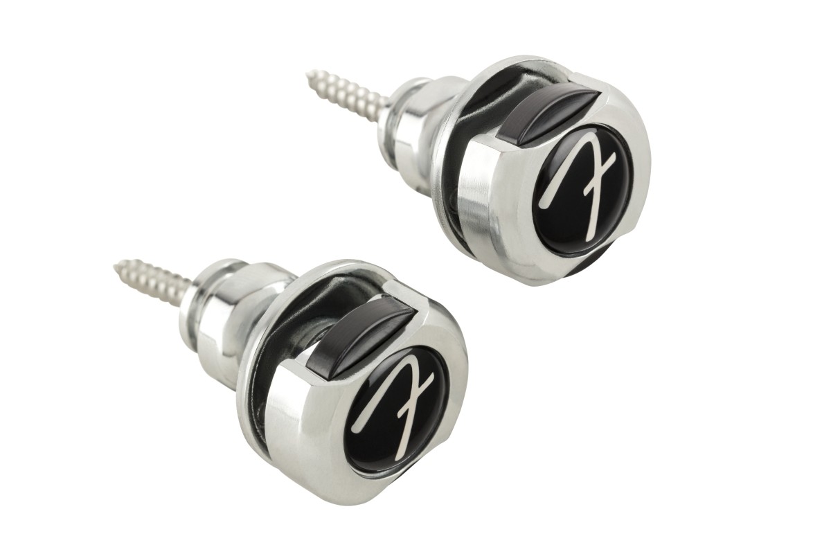 Fender 'F' Infinity Strap Locks - Chrome