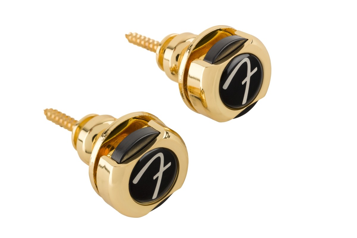 Fender 'F' Infinity Strap Locks - Gold