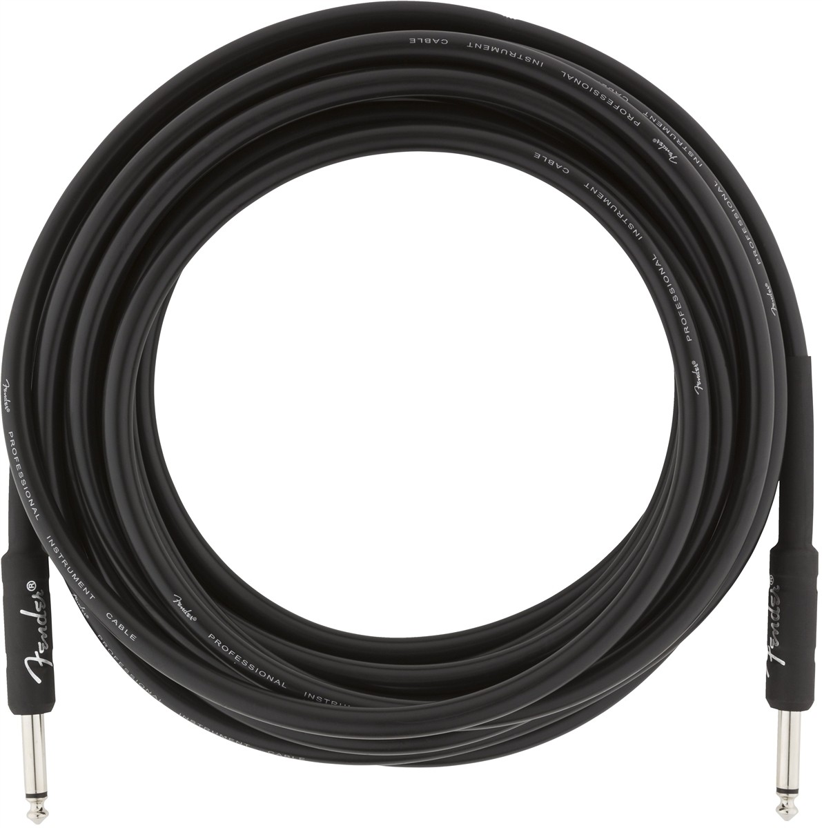 Fender Professional Series Instrument Cable, Straight/Straight, 18.6', Black