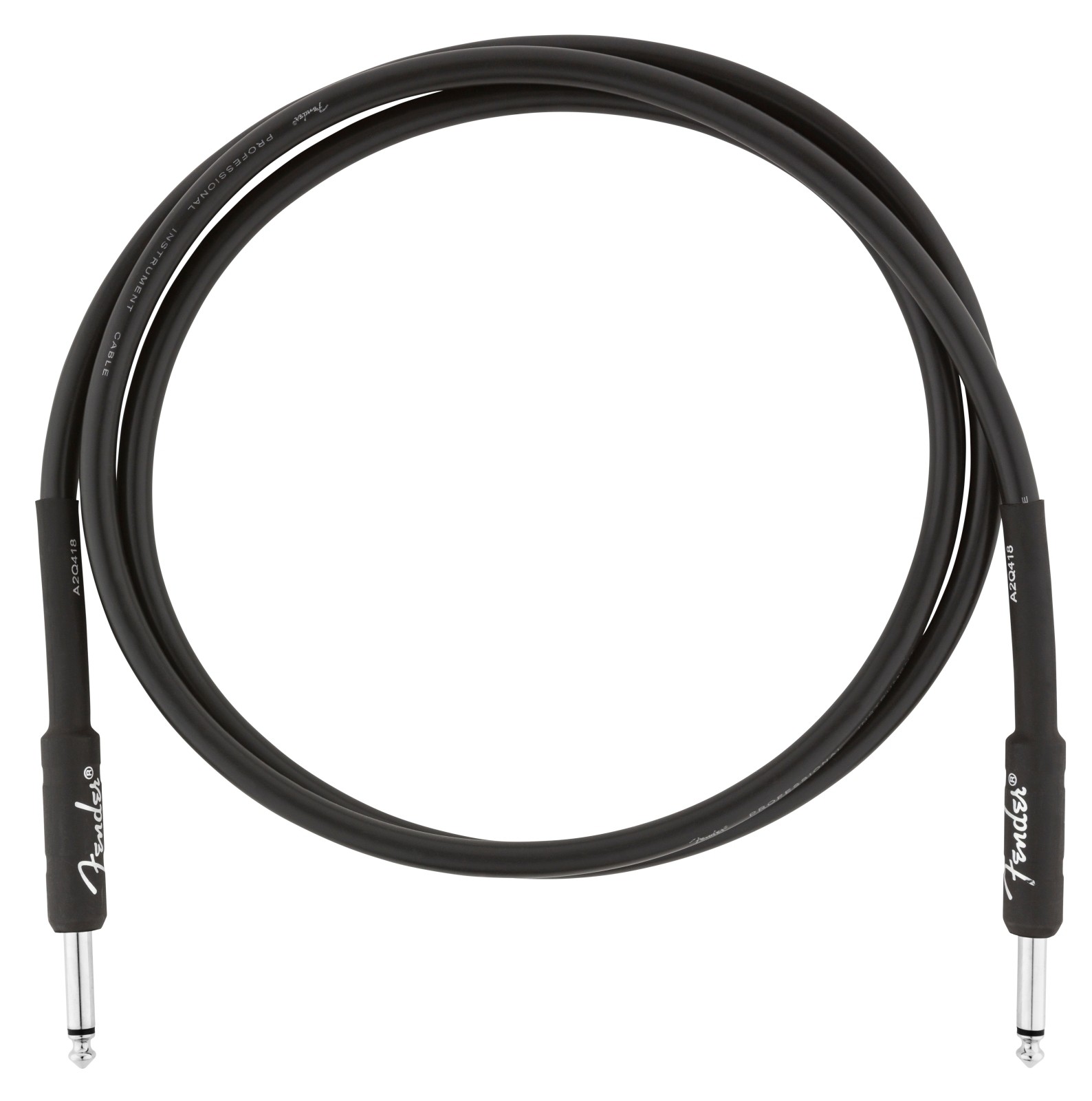 Fender Professional Series Instrument Cable, Straight/Straight, 5', Black