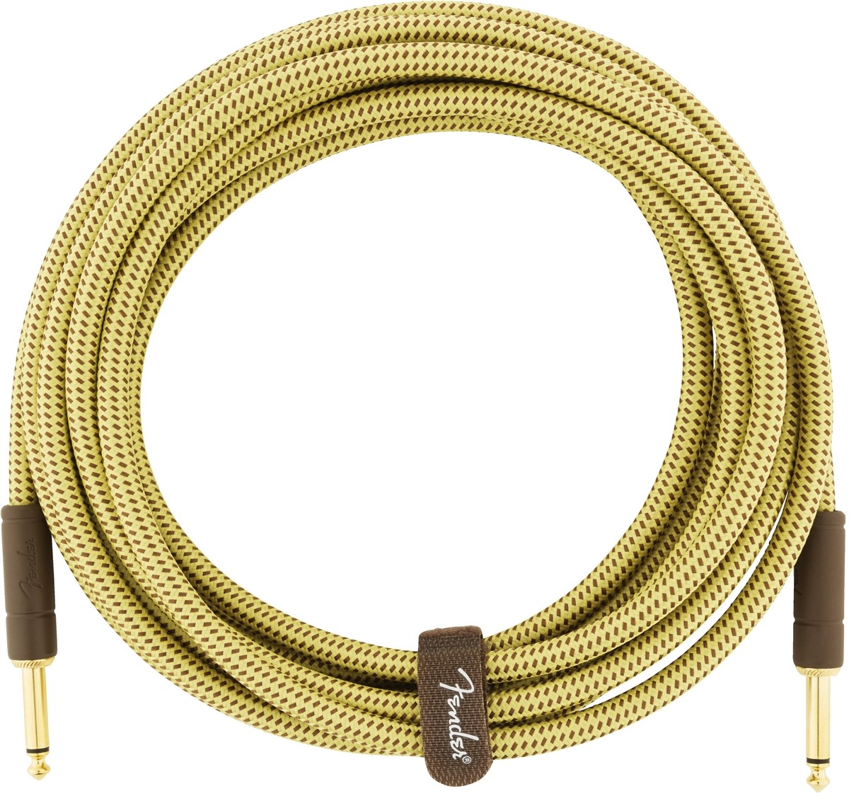 Fender Deluxe Series Instrument Cable, Straight/Straight, 15', Tweed
