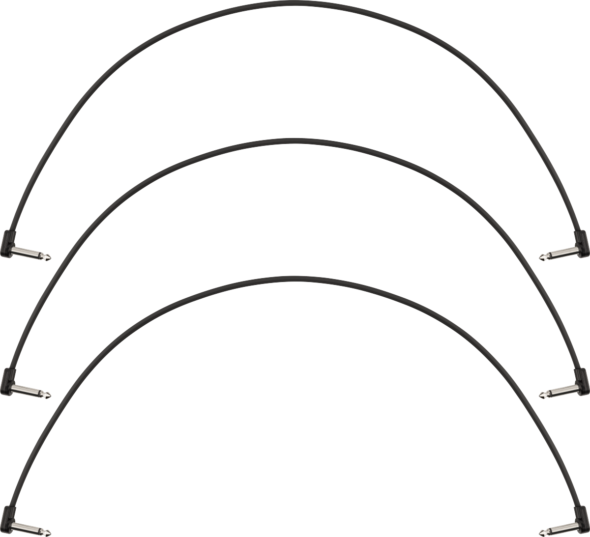 Fender Blockchain 24" Patch Cable, 3-pack, Angle/Angle