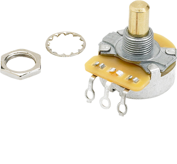 Fender Pure Vintage 250K Solid Shaft Potentiometer with Mounting Hardware