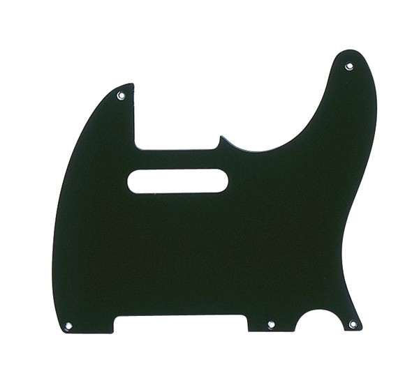 Fender Pickguard, Telecaster, 5-Hole Mount, Black, 1-Ply