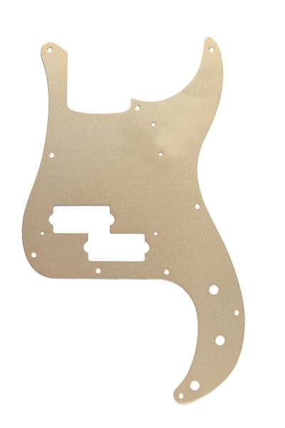 Fender Pickguard, '57 Precision Bass, 10-Hole Mount, Gold Anodized, 1-Ply
