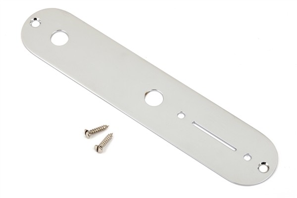 Fender Vintage Telecaster Control Plate, 2-Hole (Chrome)