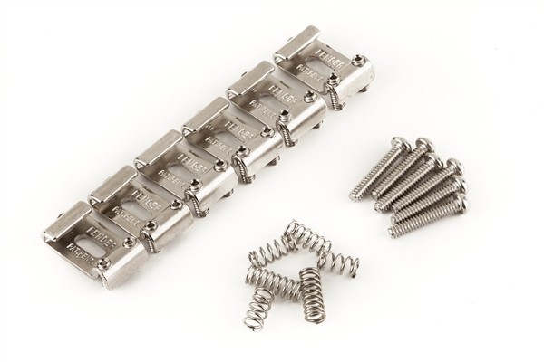 Fender Pure Vintage Stratocaster "Pat. Pend." Saddle Kit, Nickel-Plated
