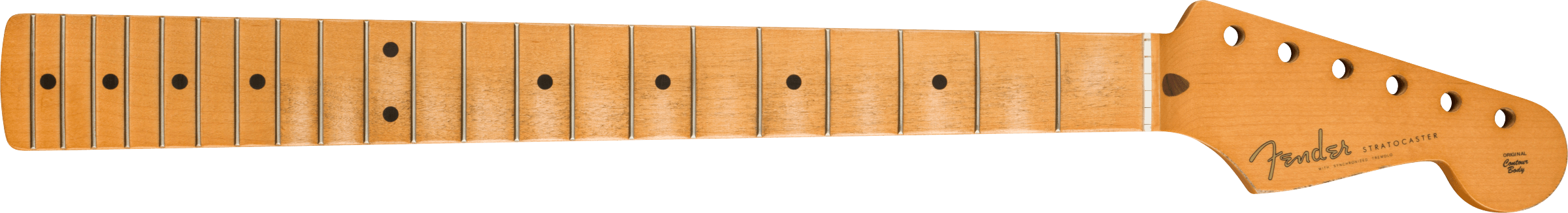 Fender Road Worn '50's Stratocaster Neck, 21 Vintage Tall Frets, Maple, Soft "V"