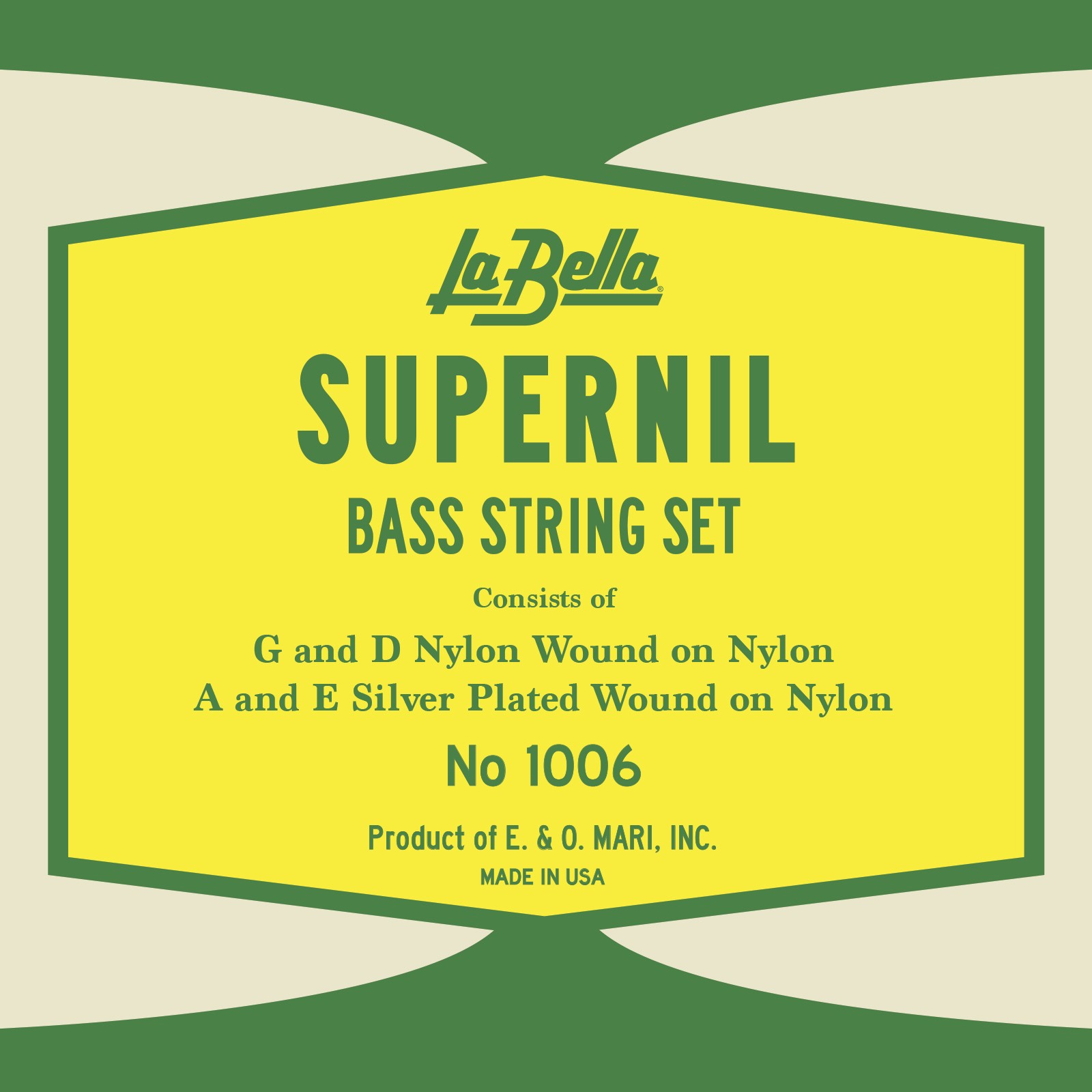 La Bella Double Bass Strings - Supernil Series