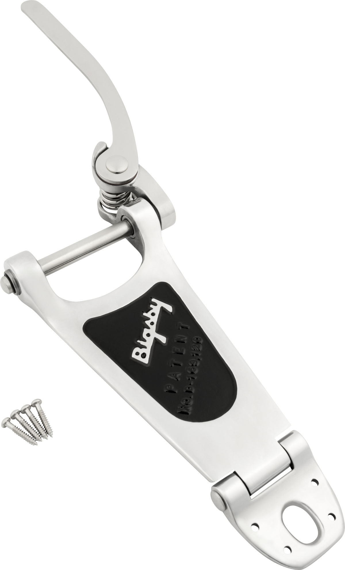 Bigsby B6 Vibrato Tailpiece, Polished Aluminium, Extra Short Hinge