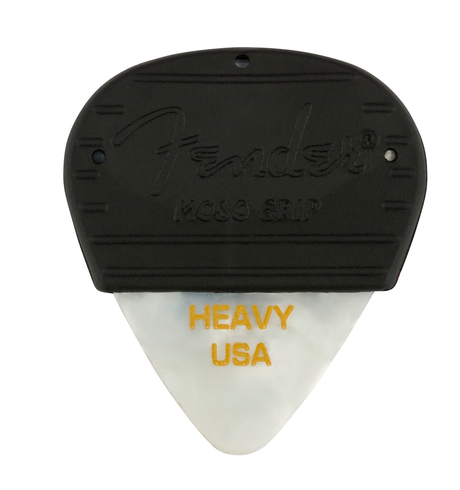 Fender Mojo Grip Picks, Celluloid, Medium, 3-Pack, White Moto