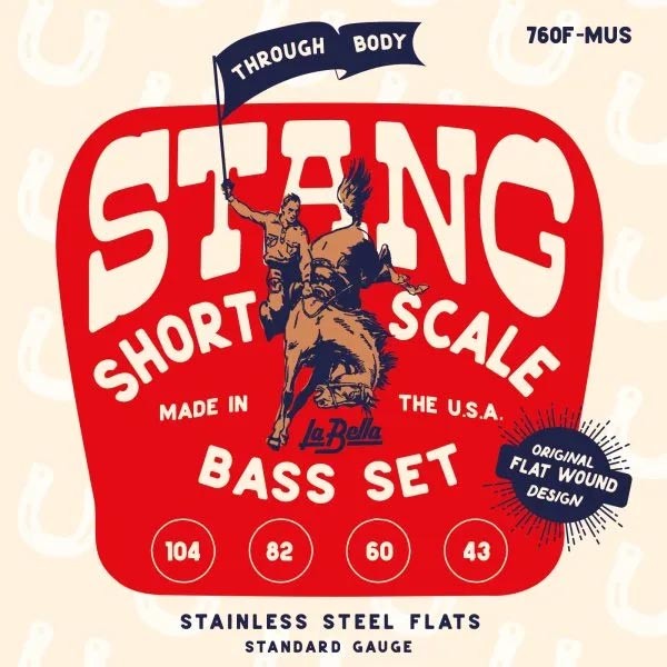  La Bella 760F-MUS STANG – Stainless Steel Flat Wound