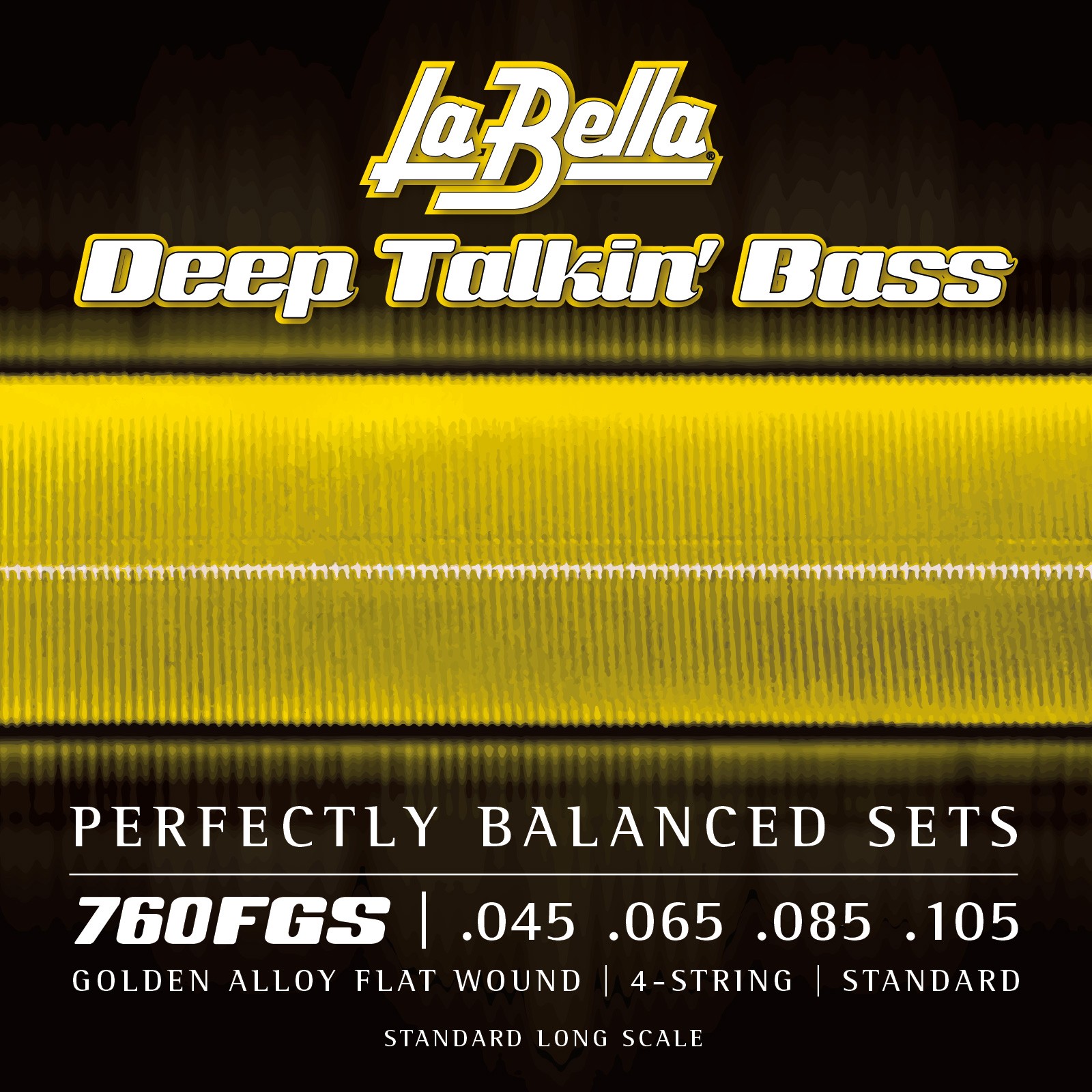La Bella Bass Guitar Strings - Gold Flats Deep Talkin' Bass Series