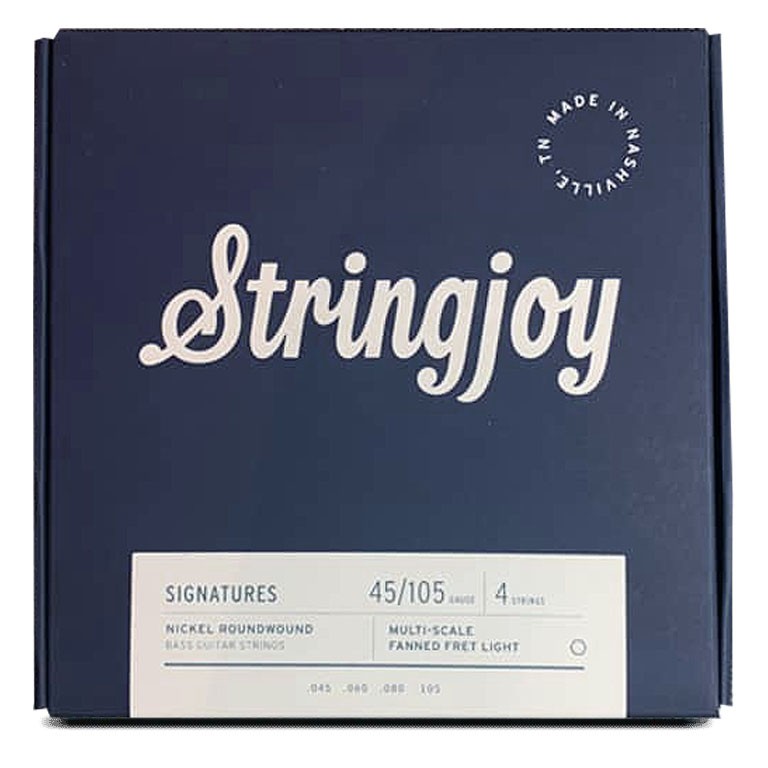 Stringjoy Signatures | Light Gauge (45-105) 4-String Fanned Fret Nickel Wound Bass Guitar Strings