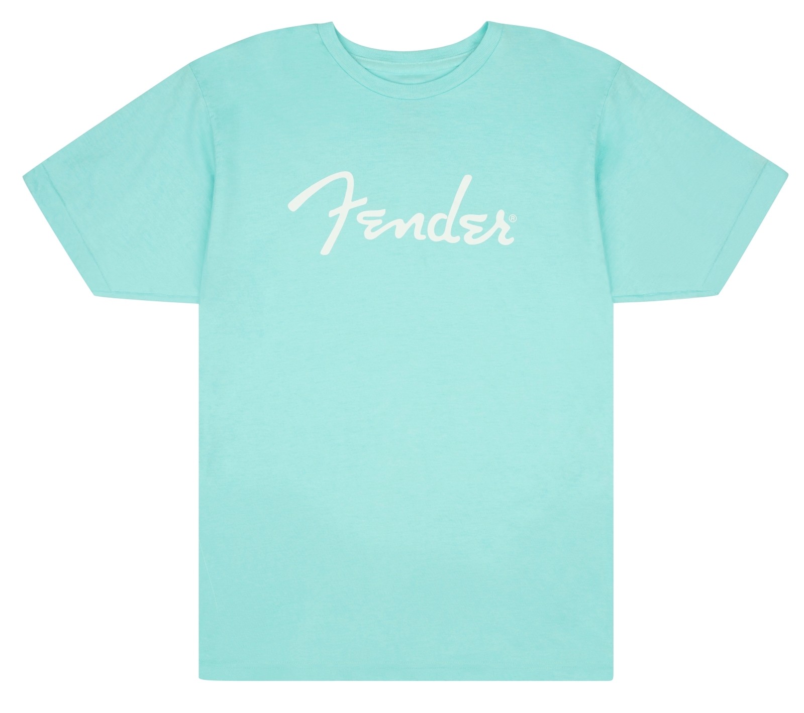Fender Spaghetti Logo T-Shirt, Daphne Blue - XL