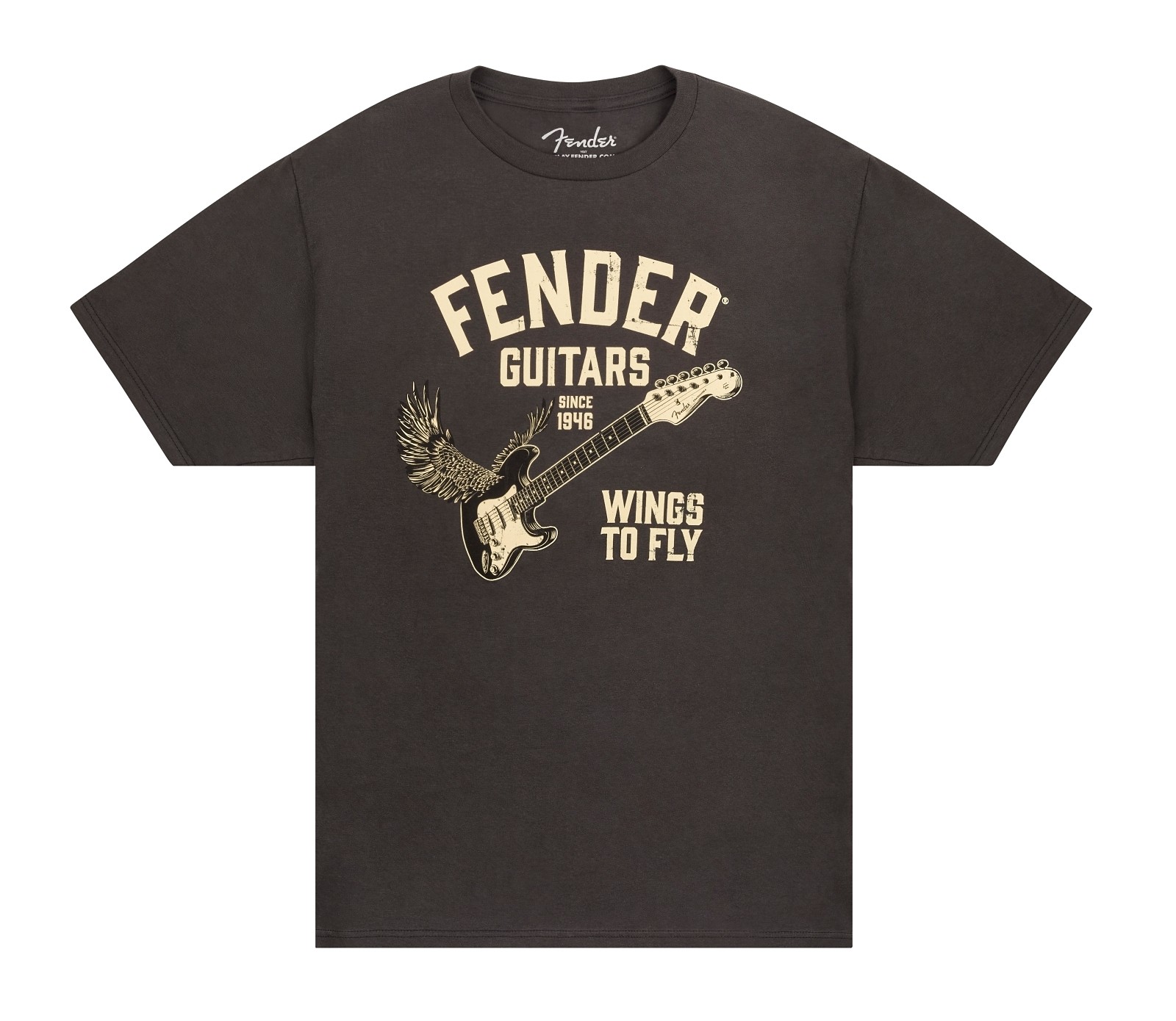Fender Wings To Fly T-Shirt, Vintage Black, M