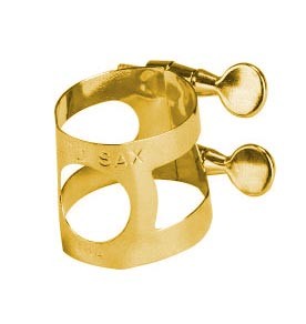 Faxx Alto Saxophone Ligature Lacquered Brass