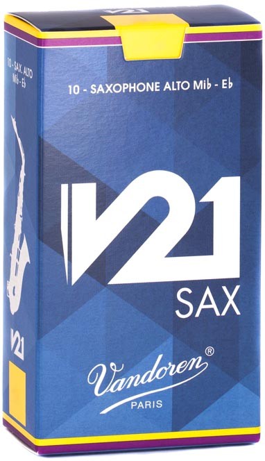 Vandoren V21 Alto Sax, Box of 10 - Strength 5