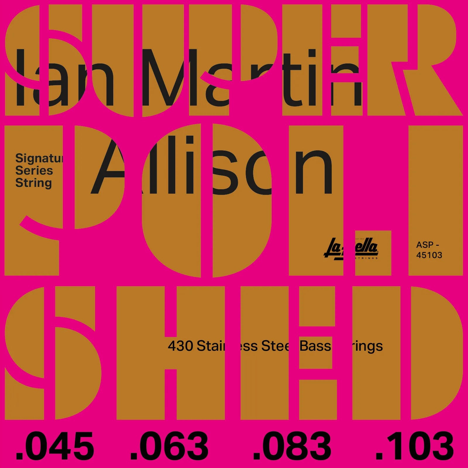 La Bella Ian Martin Allison Signature Strings for Bass