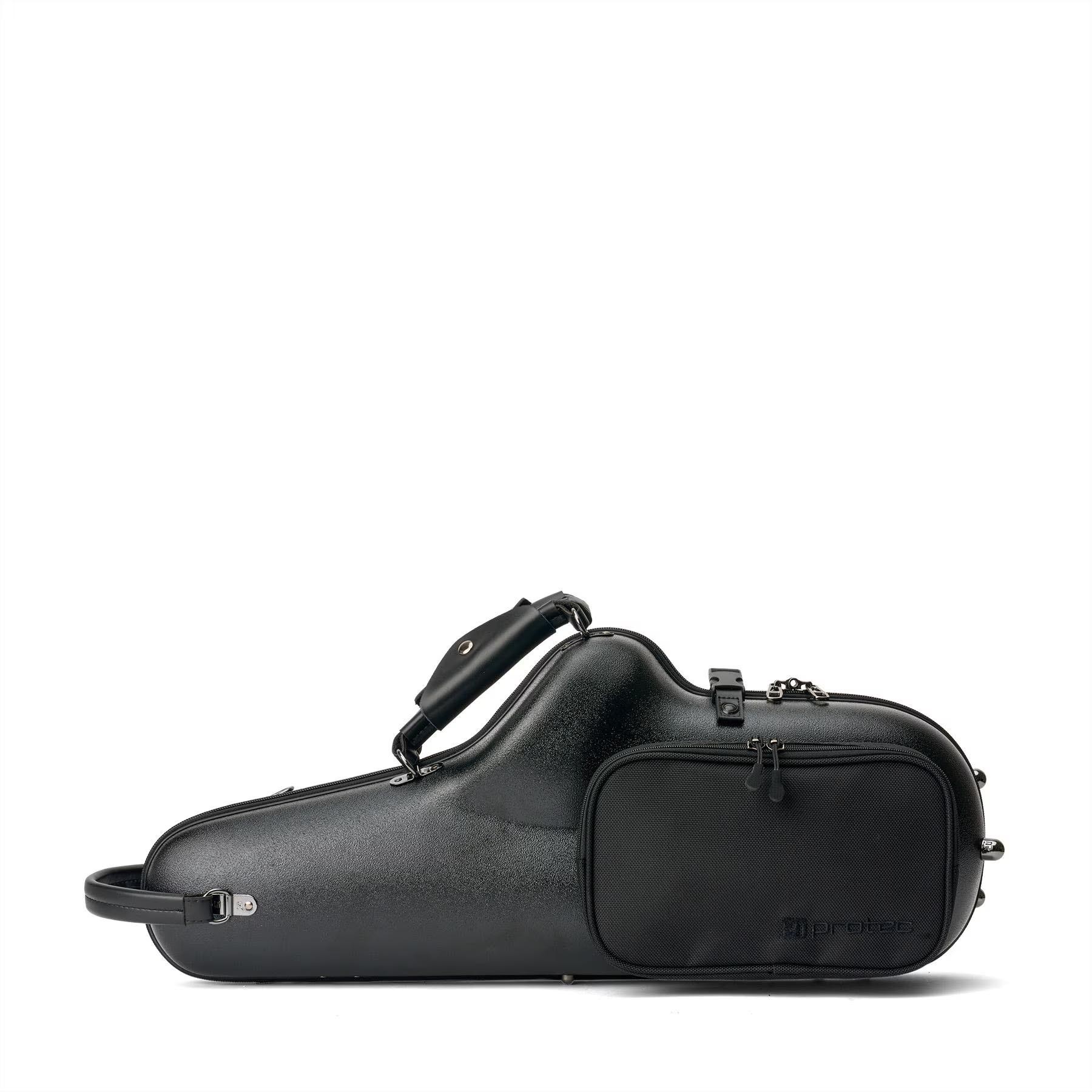 Protec Micro ZIP Alto Saxophone Case With Storage Pocket - Black (BMS304)
