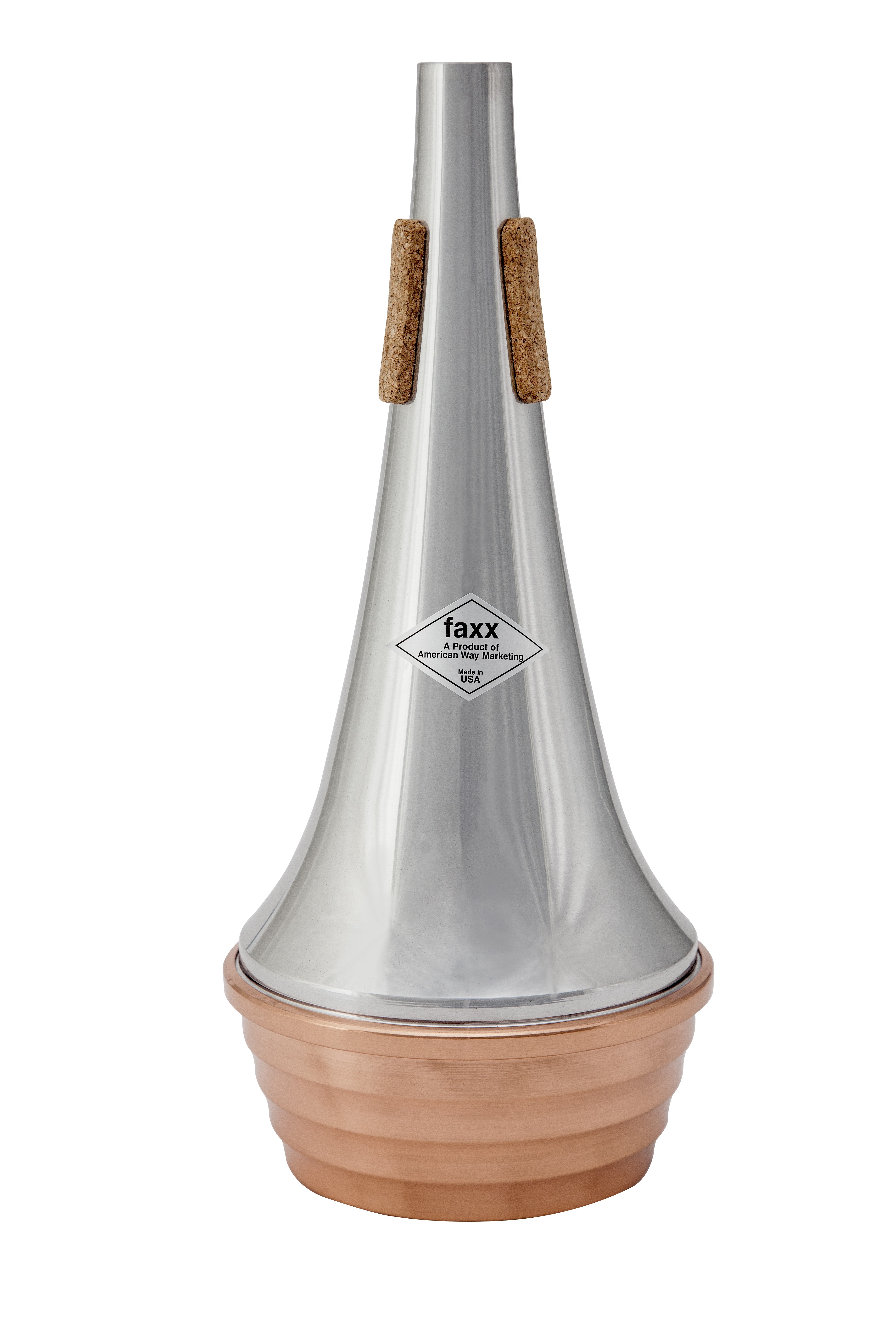 Faxx Trombone Straight Mute - Aluminium with Copper  Bottom