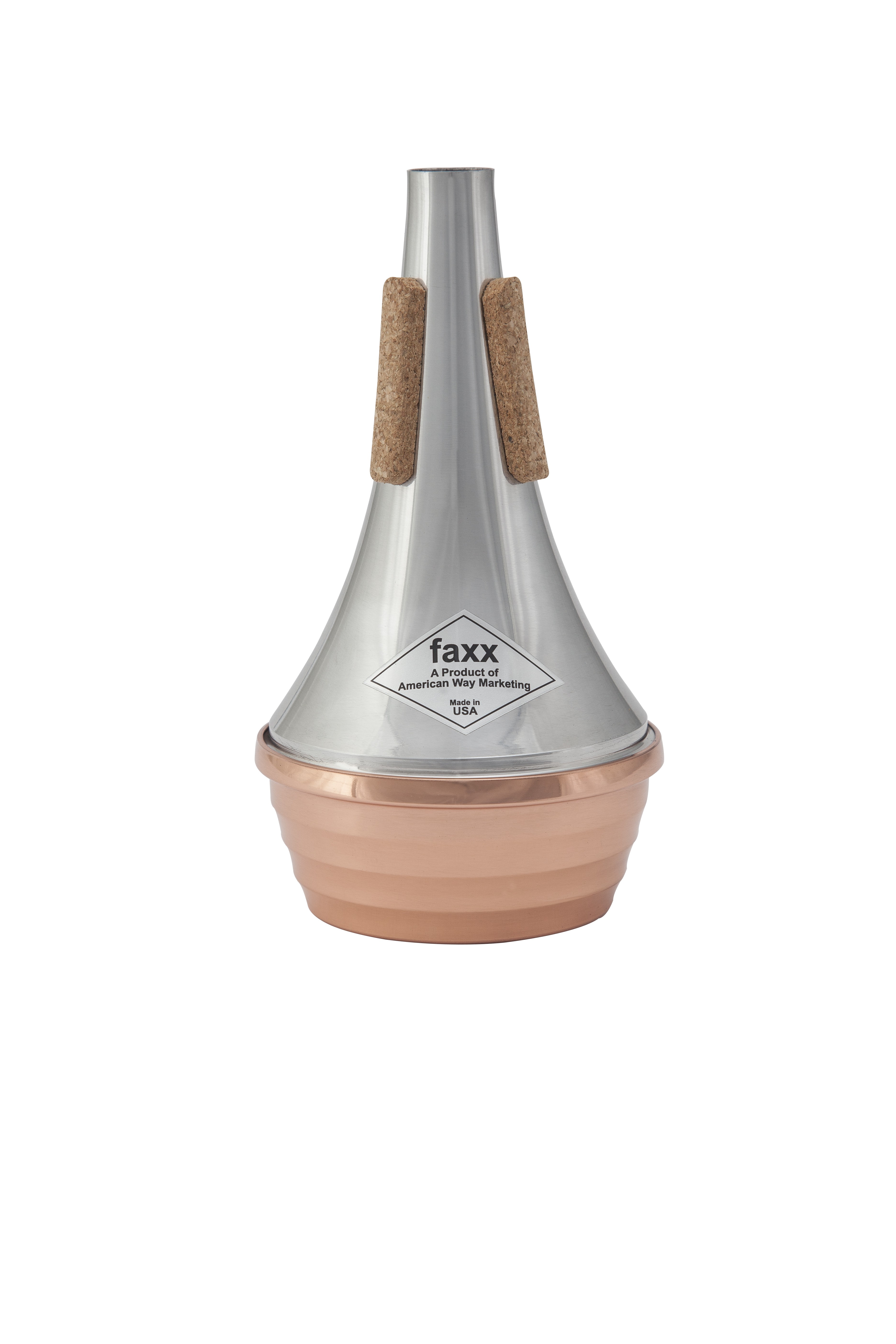Faxx Trumpet Straight Mute - Aluminium with Copper Bottom