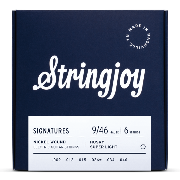 Stringjoy Signatures | Husky Super Light Gauge (9-46) Nickel Wound Electric Guitar Strings
