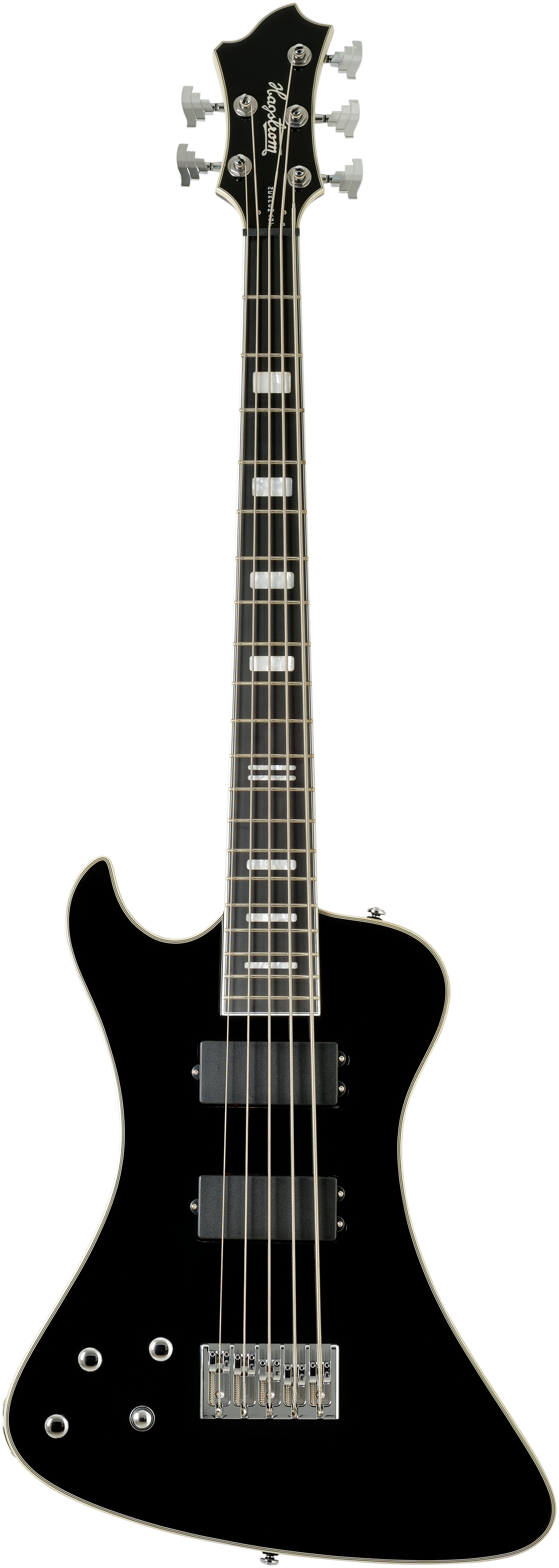 Hagstrom Nekromant 5 Bass - Black Left Hand - NEW