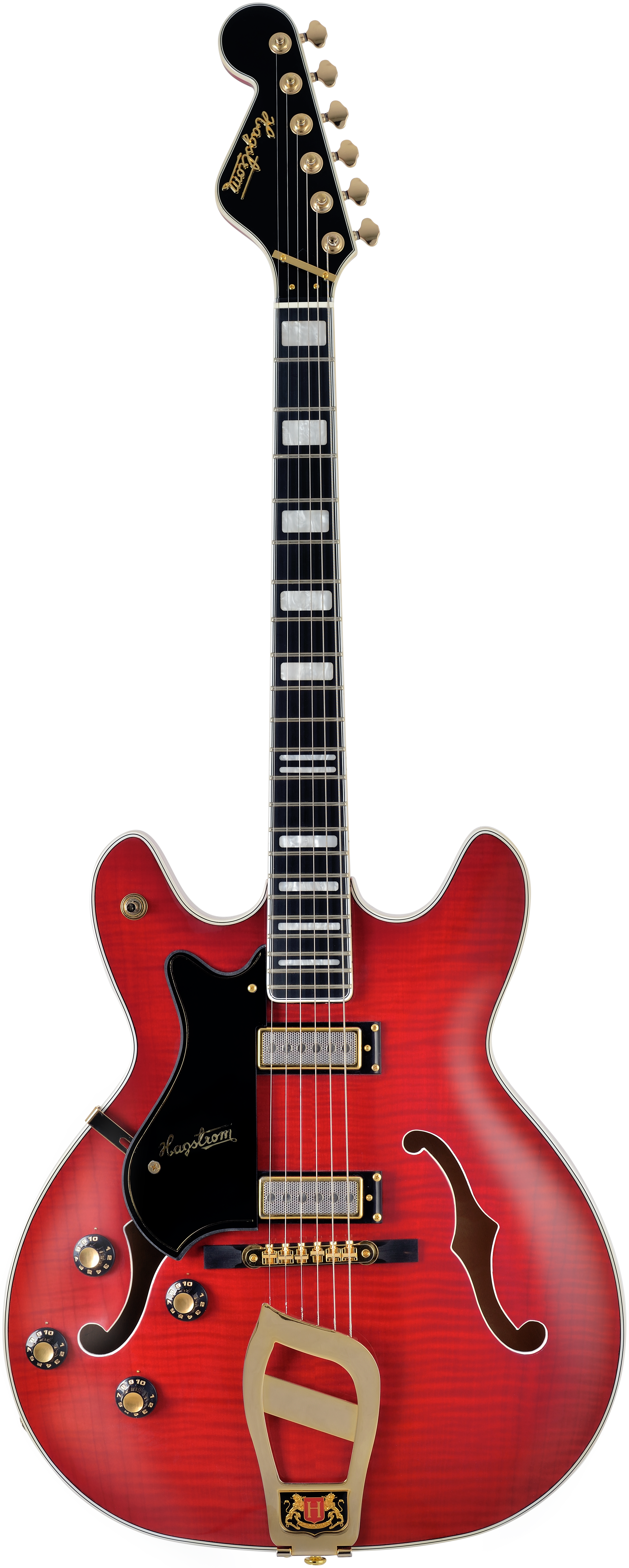 Hagstrom '67 Viking II - Wild Cherry Transparent - Left Hand