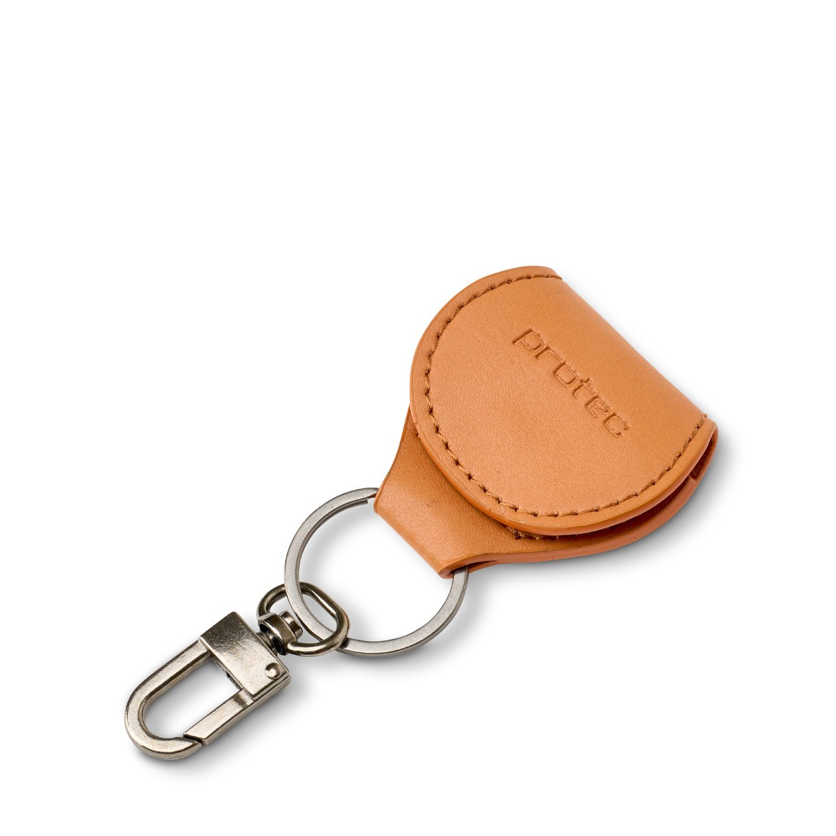 Protec AirTag® / Guitar Pick Key Ring - Cognac (L2CN)