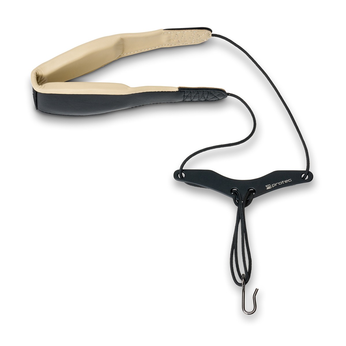 Protec Bassoon Neck Strap - Less Stress Leather, Comfort Bar & Metal Hook (LC317)