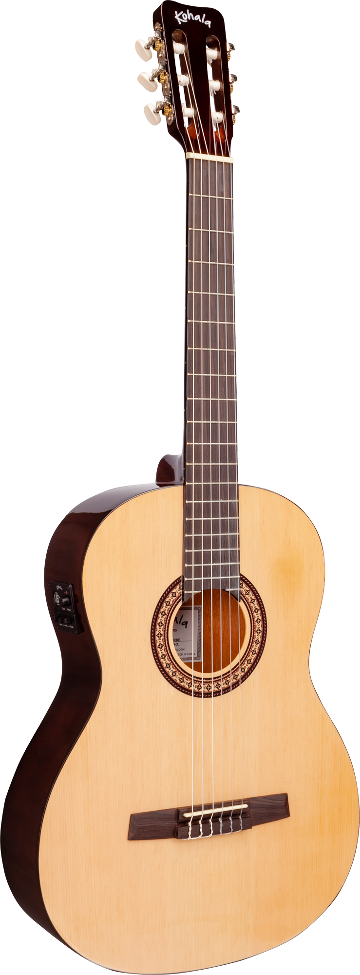 Kohala Full Size Nylon String Electric Acoustic Guitar with Bag