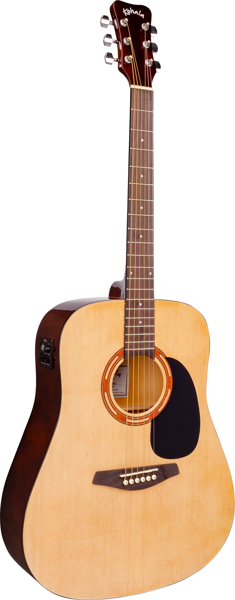 Kohala Full Size Steel String Electric Acoustic Guitar with Bag