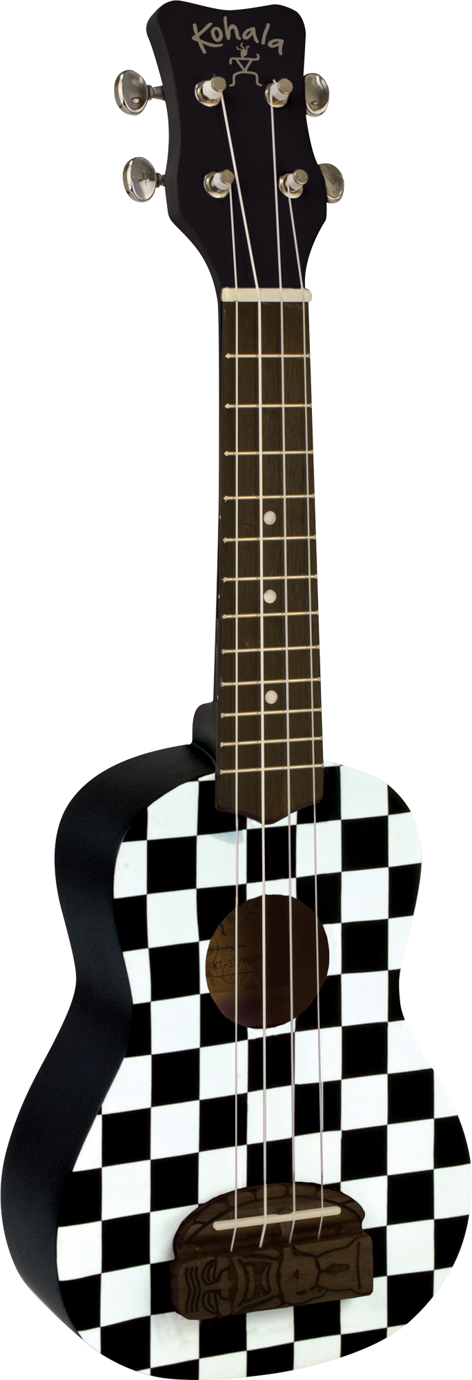 Kohala Tiki KT-SCB Checkerboard Soprano Ukulele