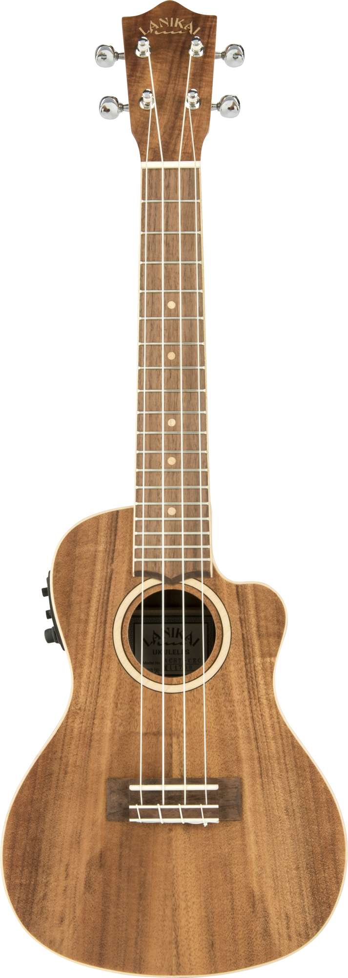 Lanikai Acacia Solid Top ACST-CEC Electric Concert Ukulele    